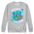 thumbnail image 1 of Pete The Cat - Friends With Fins - Men's Crew Neck Fleece Pullover, 1 of 6
