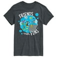 thumbnail image 1 of Pete The Cat - Friends With Fins - Men's Short Sleeve Graphic T-Shirt, 1 of 5