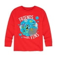thumbnail image 1 of Pete The Cat - Friends With Fins - Toddler And Youth Long Sleeve Graphic T-Shirt, 1 of 6