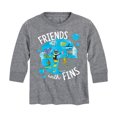 thumbnail image 1 of Pete The Cat - Friends With Fins - Toddler And Youth Long Sleeve Graphic T-Shirt, 1 of 6