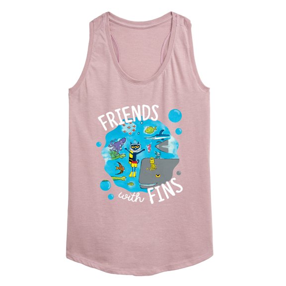 Pete The Cat - Friends With Fins - Women's Racerback Tank Top