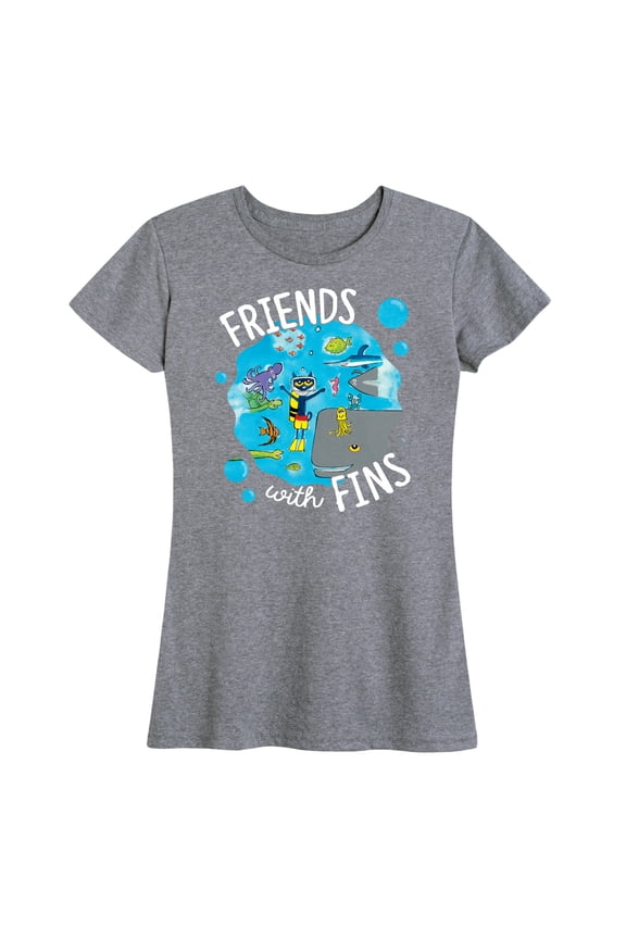 - Friends With Fins - Women's Short Sleeve Graphic T-Shirt