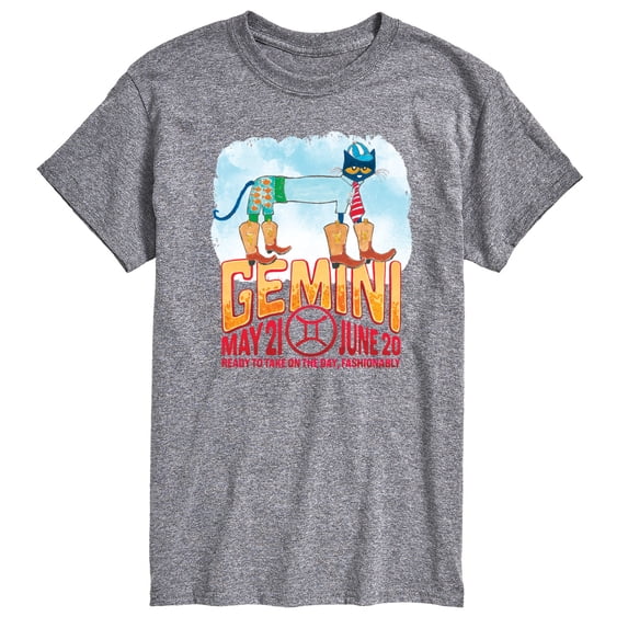 Pete The Cat - Gemini - Men's Short Sleeve Graphic T-Shirt