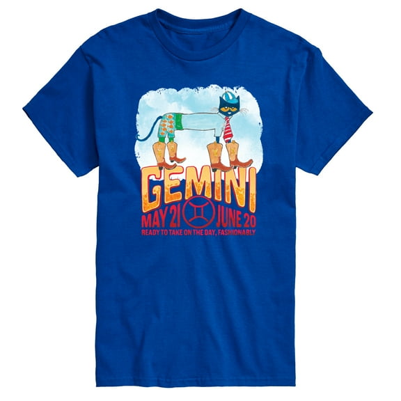 Pete The Cat - Gemini - Men's Short Sleeve Graphic T-Shirt