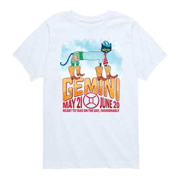Pete The Cat - Gemini - Toddler And Youth Short Sleeve Graphic