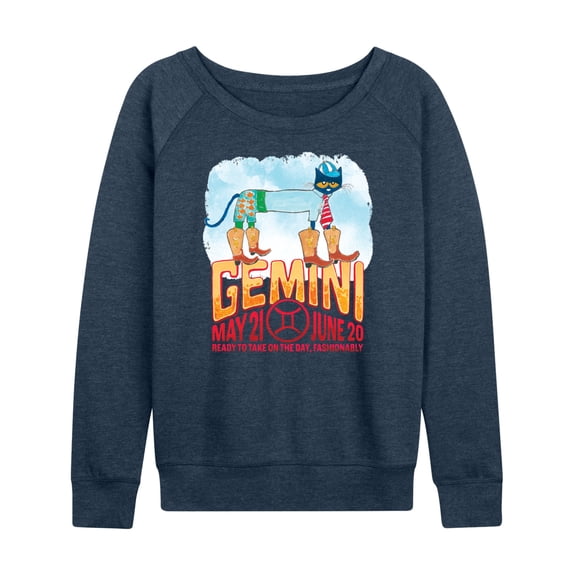 Pete The Cat - Gemini - Women's French Terry Long Sleeve Shirt