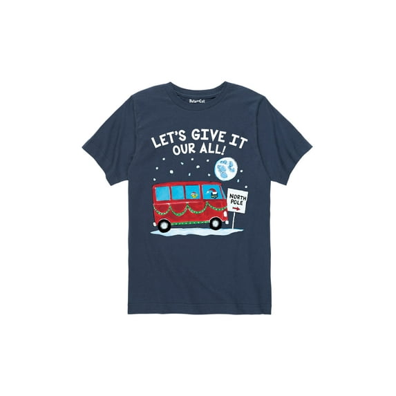 Pete The Cat - Give It Your All! - Youth Short Sleeve Graphic T-Shirt