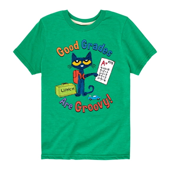 Pete The Cat - Good Grades Are Groovy - Toddler Short Sleeve Graphic T-Shirt