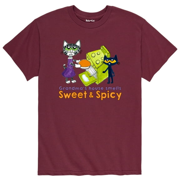 Pete The Cat - Grandmas Sweet And Spicy - Men's Short Sleeve Graphic T-Shirt