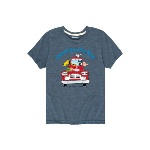 Pete The Cat - Groovin Down The Road - Toddler Short Sleeve Graphic T-Shirt
