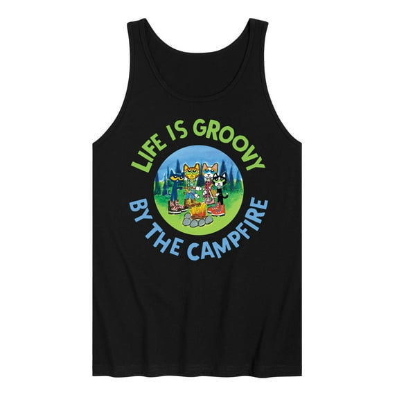 Pete The Cat - Groovy By The Campfire - Men's Jersey Tank Top