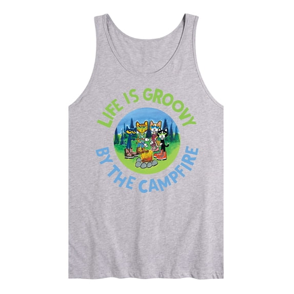 Pete The Cat - Groovy By The Campfire - Men's Jersey Tank Top