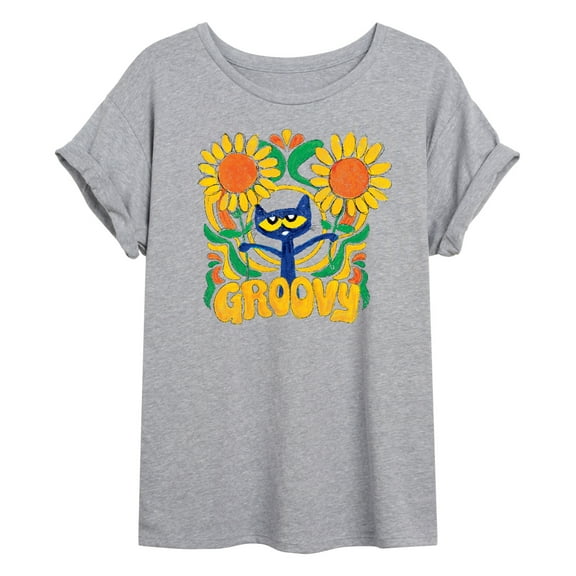 Pete The Cat - Groovy Frame - Women's Oversized Graphic T-Shirt