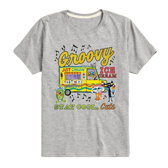 Pete The Cat - Groovy Ice Cream Truck - Toddler And Youth Short Sleeve Graphic
