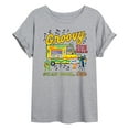 thumbnail image 1 of Pete The Cat - Groovy Ice Cream Truck - Women's Oversized Graphic T-Shirt, 1 of 5