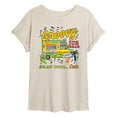 thumbnail image 1 of Pete The Cat - Groovy Ice Cream Truck - Women's Oversized Graphic T-Shirt, 1 of 5