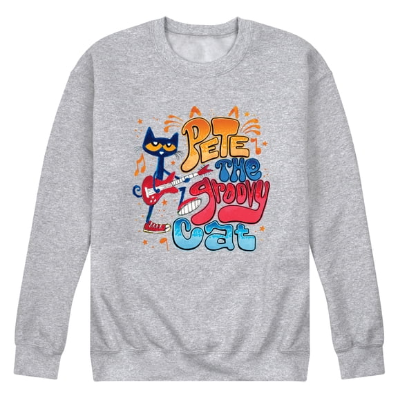 Pete The Cat - Groovy Poster - Men's Crew Fleece Sweatshirt