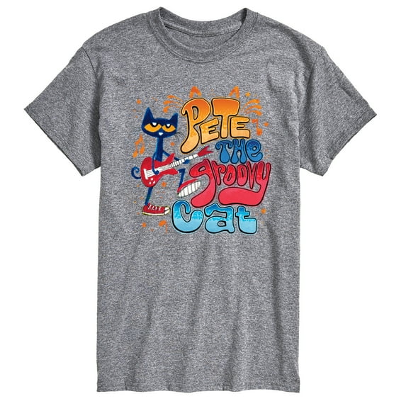 Pete The Cat - Groovy Poster - Men's Short Sleeve Graphic T-Shirt