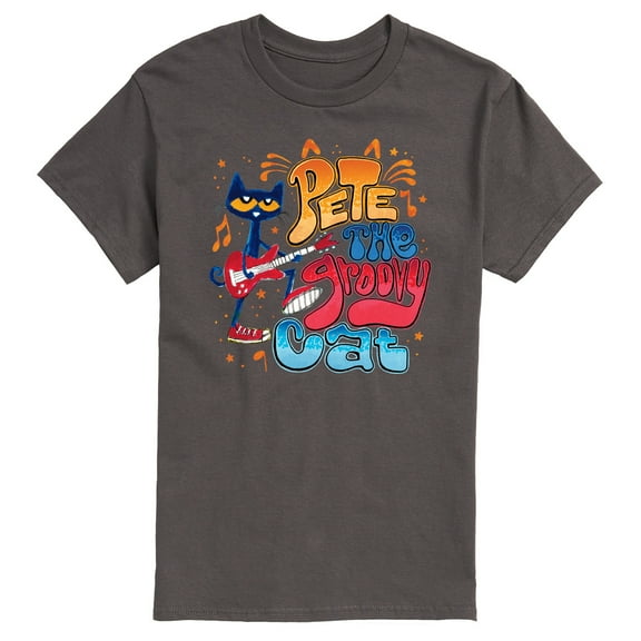 Pete The Cat - Groovy Poster - Men's Short Sleeve Graphic T-Shirt