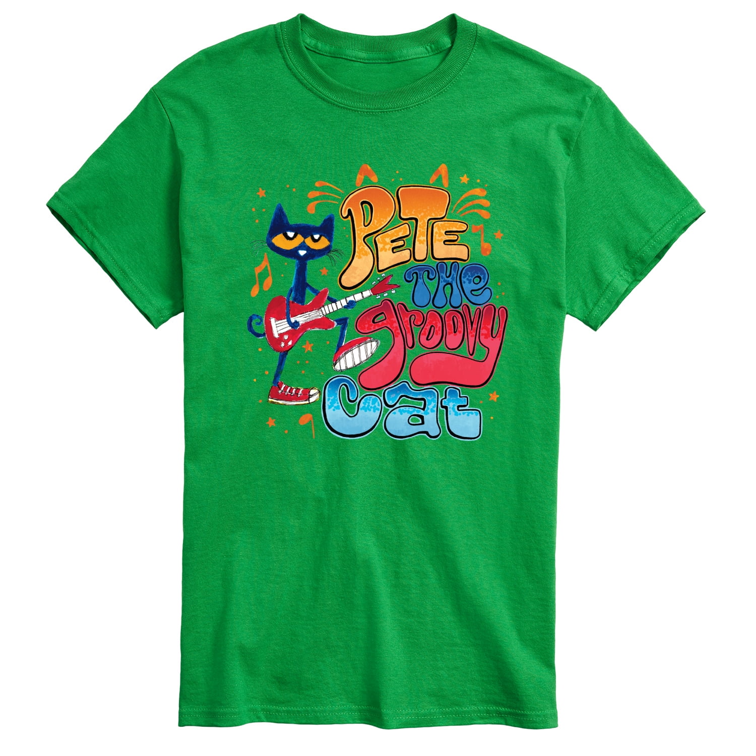 Pete The Cat - Groovy Poster - Men's Short Sleeve Graphic T-Shirt ...