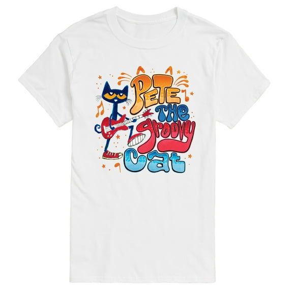 Pete The Cat - Groovy Poster - Men's Short Sleeve Graphic T-Shirt