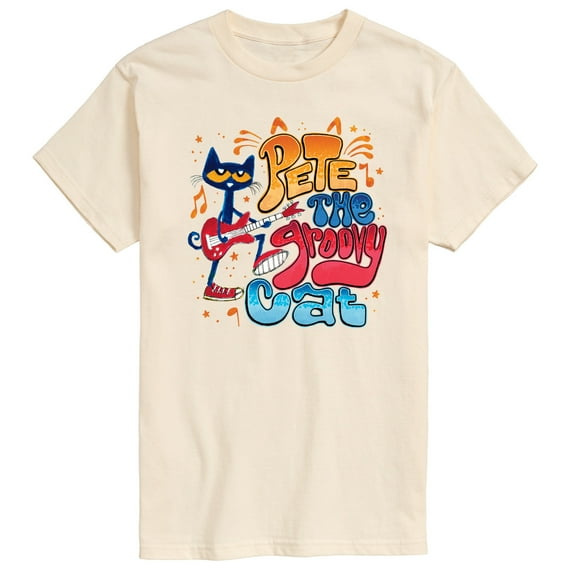 Pete The Cat - Groovy Poster - Men's Short Sleeve Graphic T-Shirt