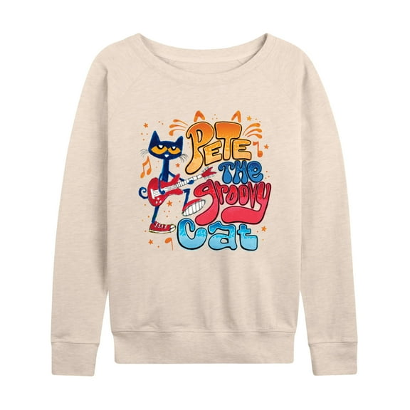Pete The Cat - Groovy Poster - Women's French Terry Long Sleeve Shirt