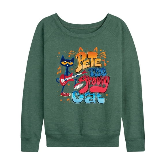 Pete The Cat - Groovy Poster - Women's French Terry Long Sleeve Shirt
