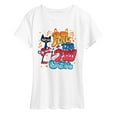 thumbnail image 1 of Pete The Cat - Groovy Poster  - Women's Short Sleeve Graphic T-Shirt, 1 of 6