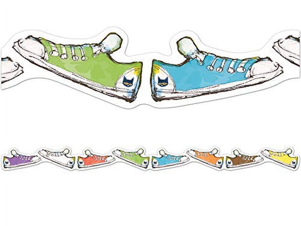Pete The Cat Groovy Shoes Border Trim, 35 Feet