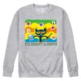 thumbnail image 1 of Pete The Cat - Groovy To Create - Men's Crew Neck Fleece Pullover, 1 of 6