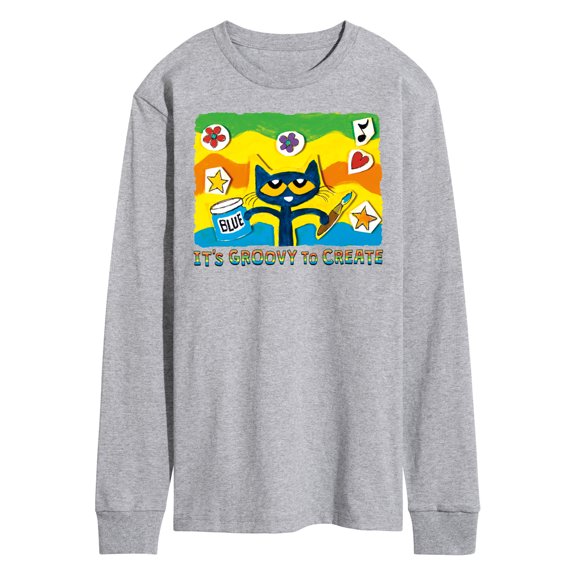 Pete The Cat - Groovy To Create - Men's Long Sleeve T-Shirt