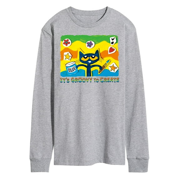 Pete The Cat - Groovy To Create - Men's Long Sleeve T-Shirt