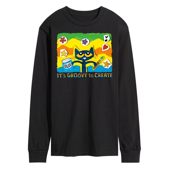 Pete The Cat - Groovy To Create - Men's Long Sleeve T-Shirt