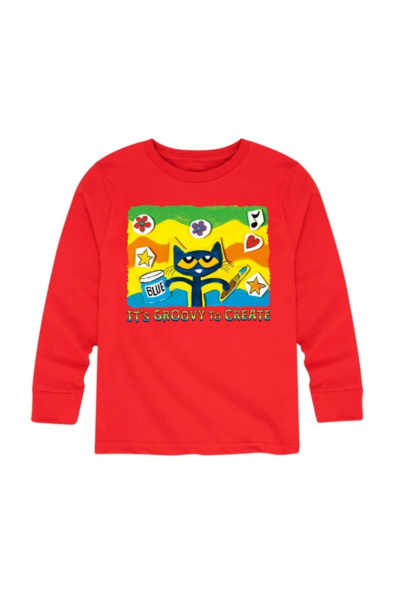 - Groovy To Create - Toddler And Youth Long Sleeve Graphic T-Shirt