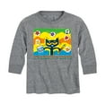 thumbnail image 1 of Pete The Cat - Groovy To Create - Toddler And Youth Long Sleeve Graphic T-Shirt, 1 of 6