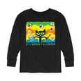 thumbnail image 1 of Pete The Cat - Groovy To Create - Toddler And Youth Long Sleeve Graphic T-Shirt, 1 of 6