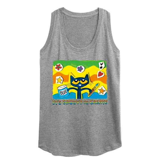 Pete The Cat - Groovy To Create - Women's Racerback Tank Top