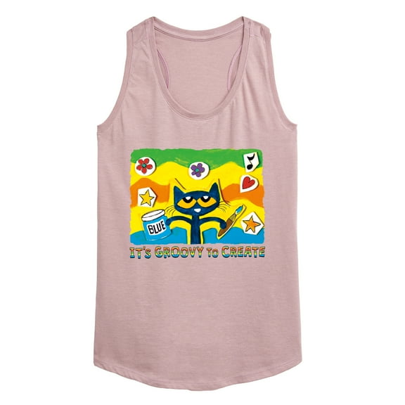 Pete The Cat - Groovy To Create - Women's Racerback Tank Top