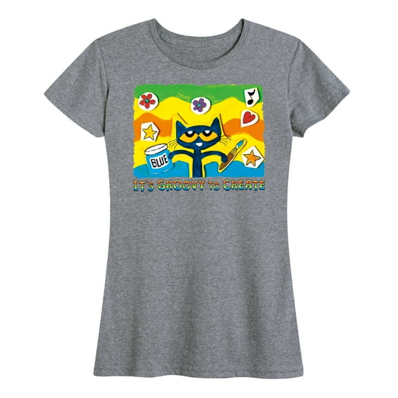 Pete The Cat - Groovy To Create - Women's Short Sleeve Graphic T-Shirt