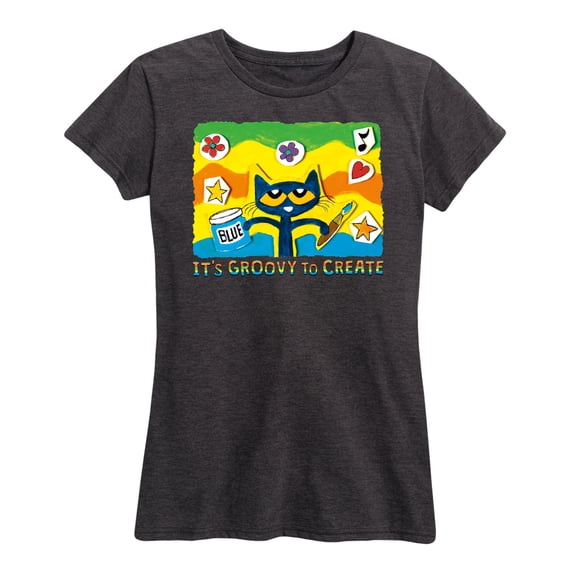 Pete The Cat - Groovy To Create - Women's Short Sleeve Graphic T-Shirt