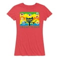 thumbnail image 1 of Pete The Cat - Groovy To Create - Women's Short Sleeve Graphic T-Shirt, 1 of 6
