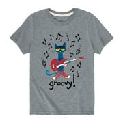 Pete The Cat - Groovy Toddler Boys Toddler Short Sleeve Graphic T-Shirt