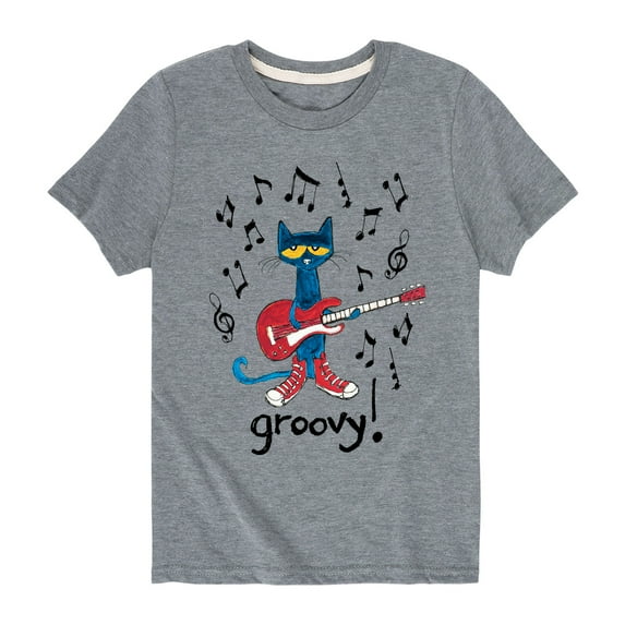 Pete The Cat - Groovy - Youth Short Sleeve Graphic T-Shirt