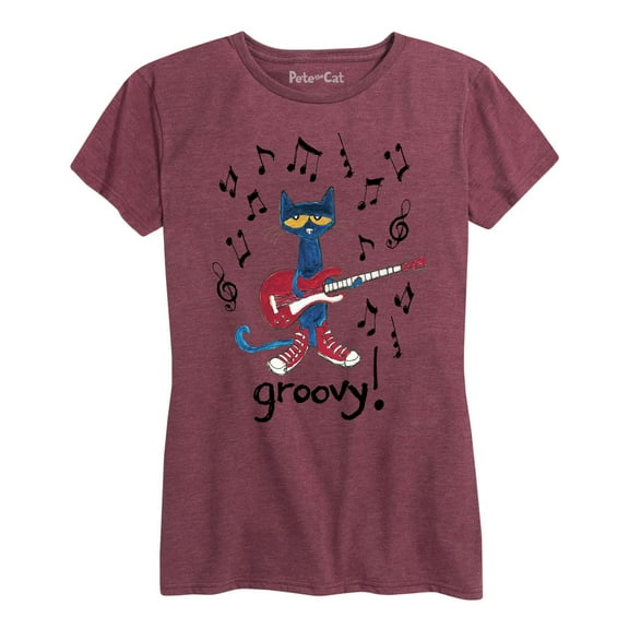 Pete The Cat - Guitar Groovy - Women's Short Sleeve Graphic T-Shirt