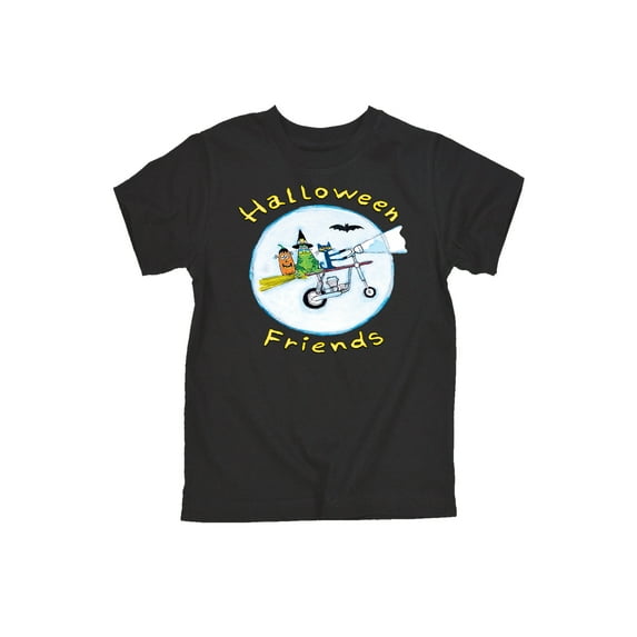 Pete The Cat Halloween Friends - Toddler Short Sleeve Tee