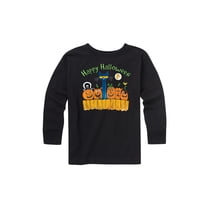 Pete The Cat - Happy Halloween Glow - Youth Long Sleeve T-Shirt