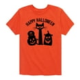 thumbnail image 1 of Pete The Cat - Happy Halloween Graphic One Color - Youth Short Sleeve Graphic T-Shirt, 1 of 5