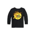 thumbnail image 1 of Pete The Cat - Happy Halloween On Broom - Youth Long Sleeve Graphic T-Shirt, 1 of 5