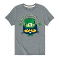 thumbnail image 1 of Pete The Cat - Happy St. Patricks Day Pete Face - Toddler And Youth Short Sleeve Graphic T-Shirt, 1 of 5